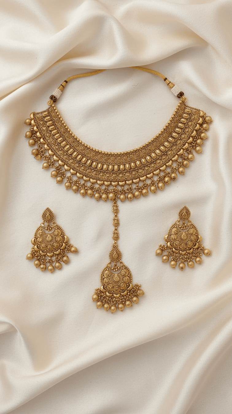 Raiya Gold Set | Ready - to - ship - Touch Of Elegance