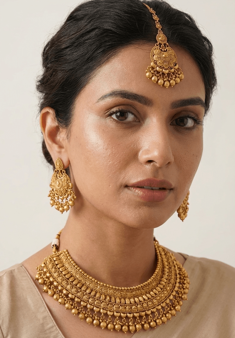 Raiya Gold Set | Ready - to - ship - Touch Of Elegance