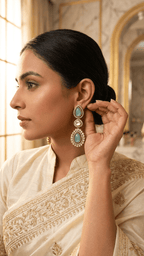 Rania Earrings • Blue | Ready-to-ship - Touch Of Elegance