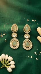Rania Earrings • Green | Ready-to-ship - Touch Of Elegance