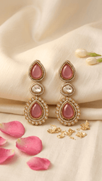 Rania Earrings • Pink | Ready-to-ship - Touch Of Elegance