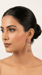 Rania Earrings • Pink | Ready-to-ship - Touch Of Elegance