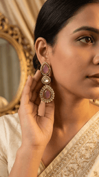 Rania Earrings • Pink | Ready-to-ship - Touch Of Elegance
