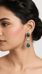 Rania Earrings • Teal | Ready-to-ship - Touch Of Elegance