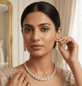 Reena American Diamond Set | Ready - to - ship - Touch Of Elegance
