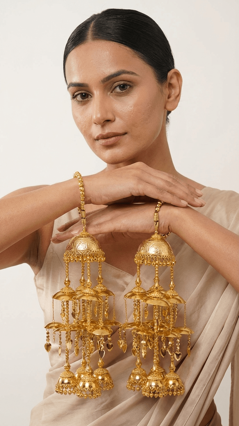Reena Gold Kaleeray | Ready - to - ship - Touch Of Elegance