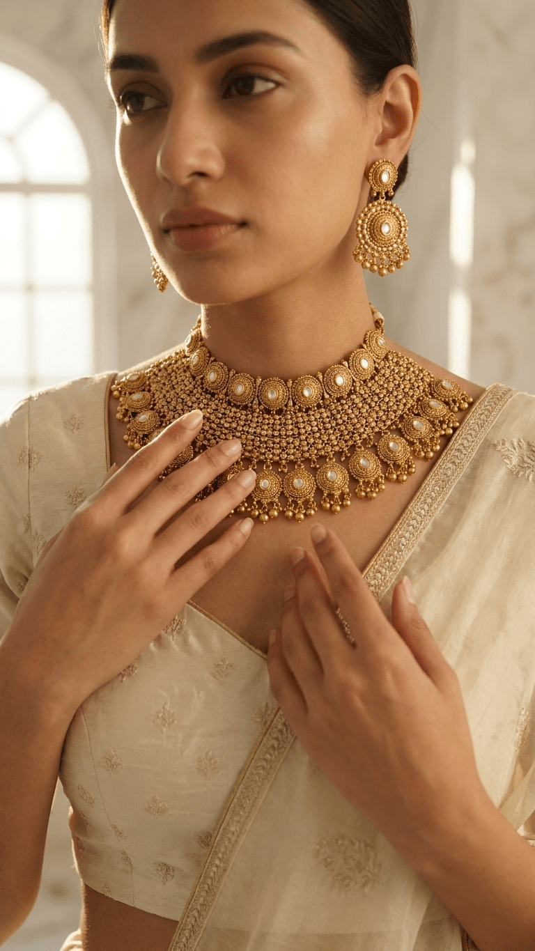Reena Gold Set | Made - on - order - Touch Of Elegance