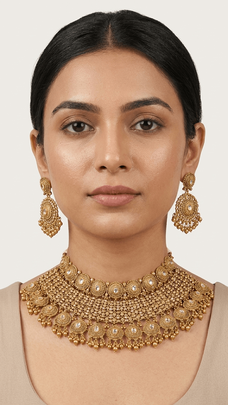 Reena Gold Set | Made - on - order - Touch Of Elegance