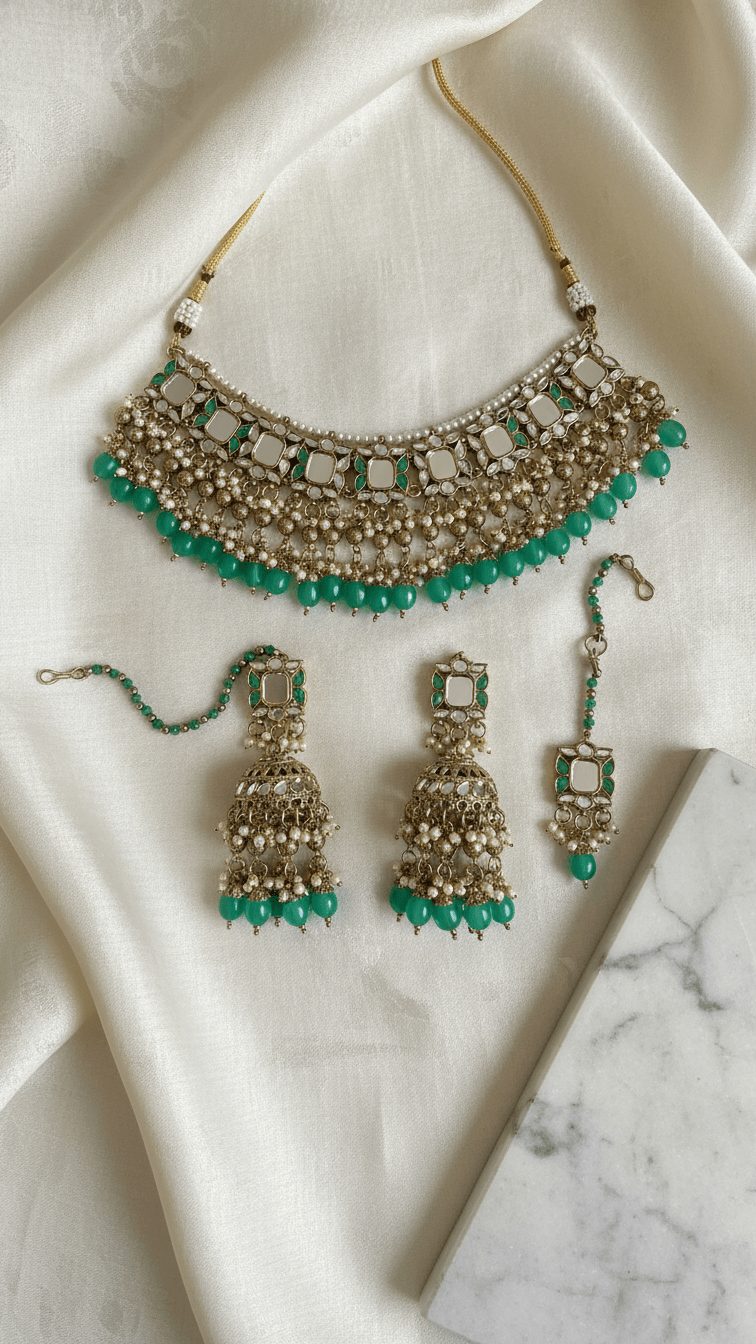 Reena Mirror Set | Ready - to - ship - Touch Of Elegance