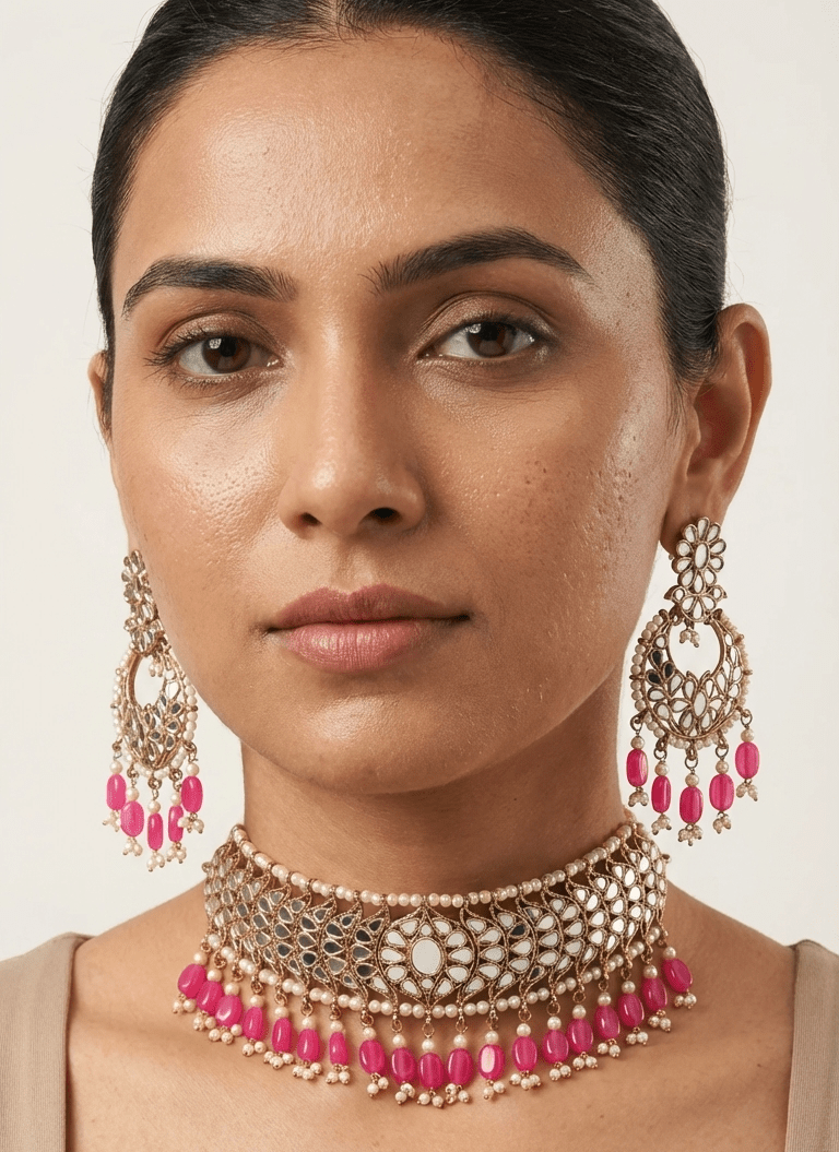 Riya Mirror Set | Ready - to - ship - Touch Of Elegance