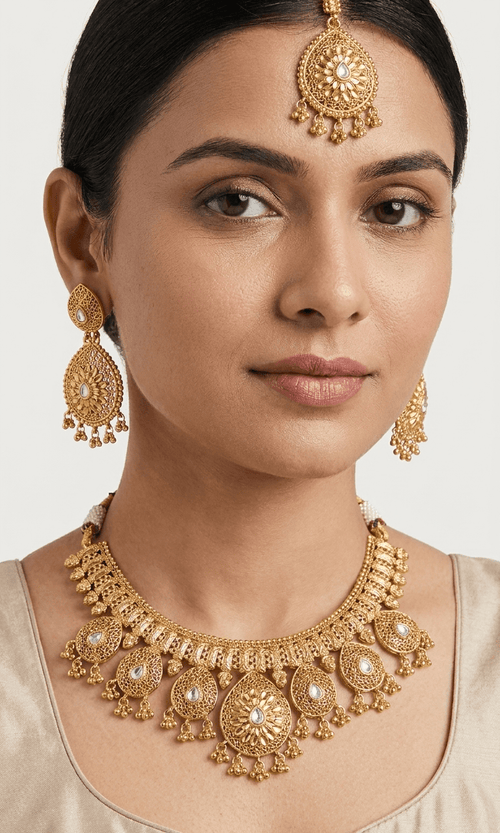 Roha Gold Set | Made - on - order - Touch Of Elegance