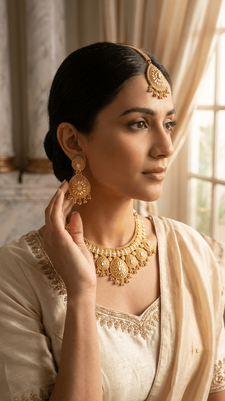 Roha Gold Set | Made - on - order - Touch Of Elegance