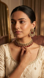 Roha Ruby Set | Ready-to-ship - Touch Of Elegance