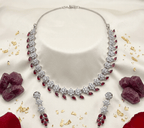 Ruby American Diamond Set | Ready - to - ship - Touch Of Elegance