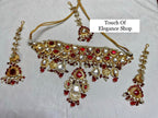 Ruby Gold Bridal Set | Pre - order - Touch Of Elegance