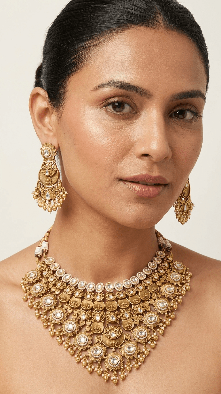 Samaira Gold Set | Made - on - order - Touch Of Elegance