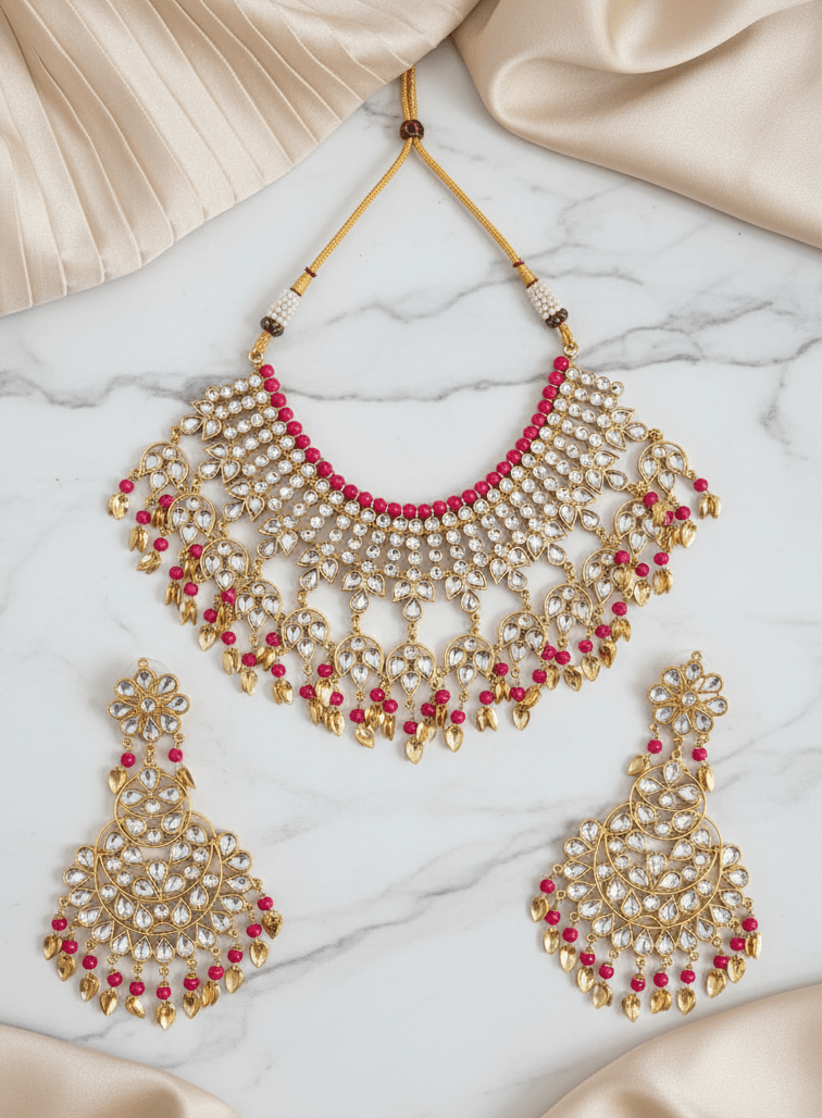 Samreen Pippal Patti Set | Ready - to - ship - Touch Of Elegance