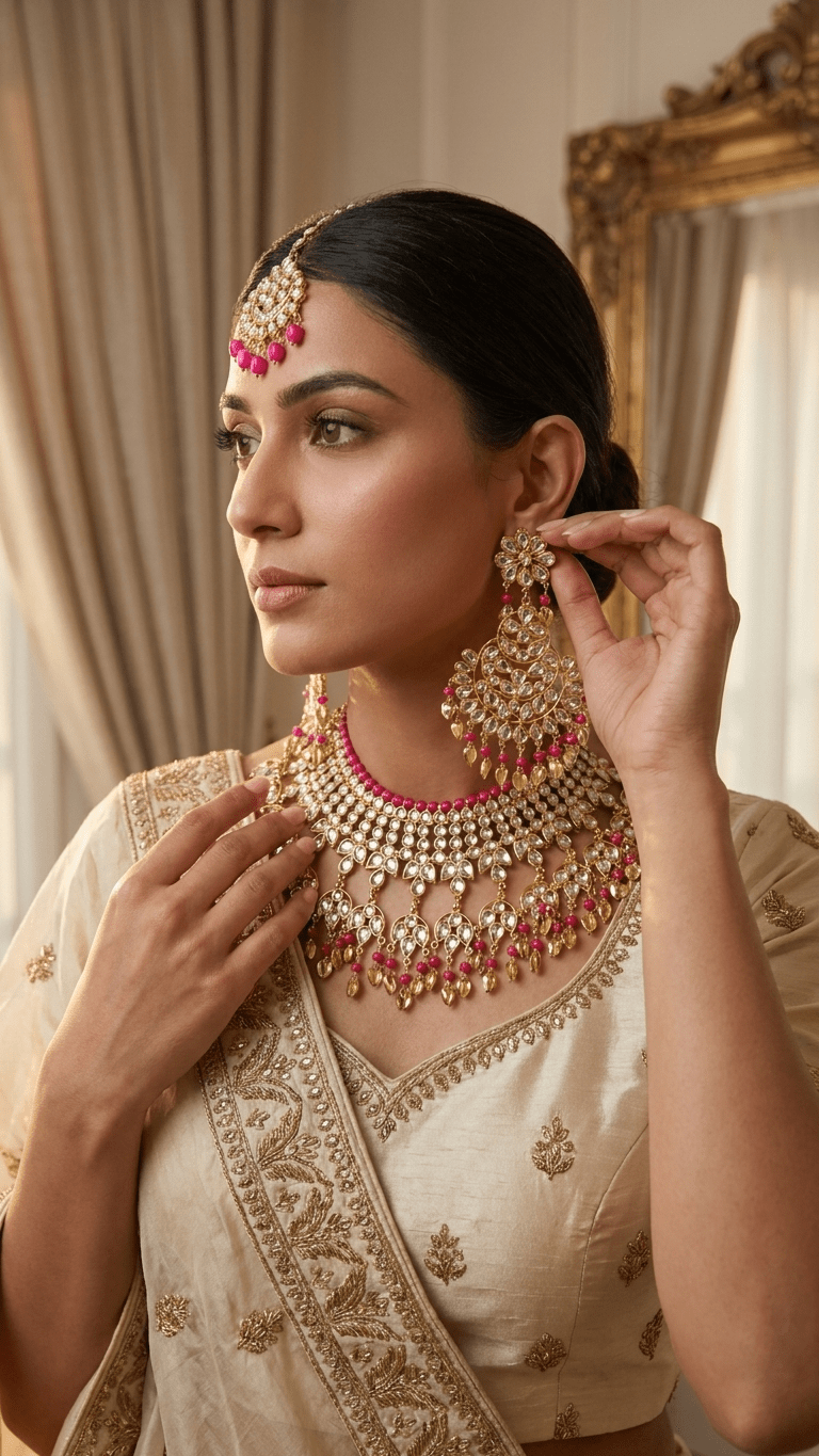 Samreen Pippal Patti Set | Ready - to - ship - Touch Of Elegance