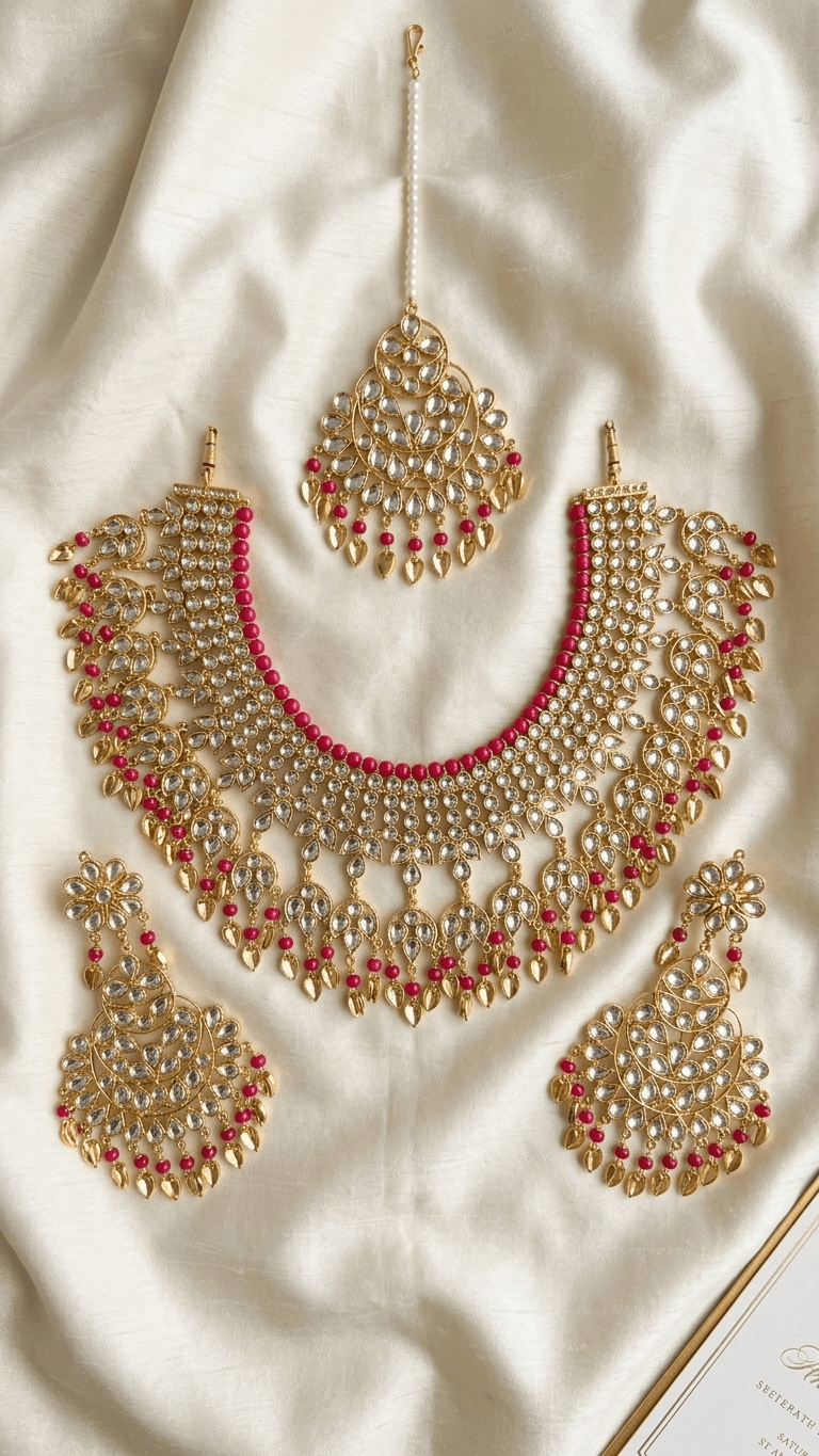 Samreen Pippal Patti Set | Ready - to - ship - Touch Of Elegance