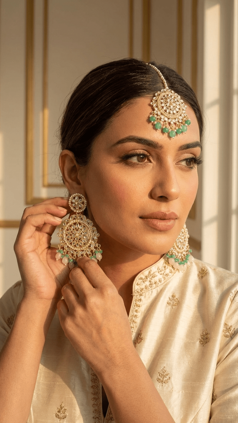 Sana Tikka Set | Ready - to - ship - Touch Of Elegance