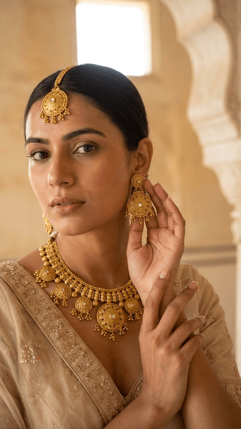 Seena Gold Set | Made - on - order - Touch Of Elegance