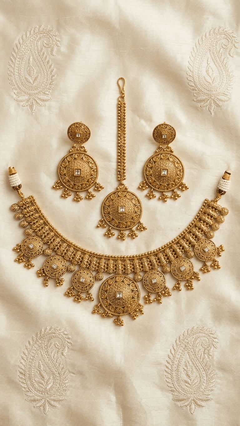 Seena Gold Set | Made - on - order - Touch Of Elegance