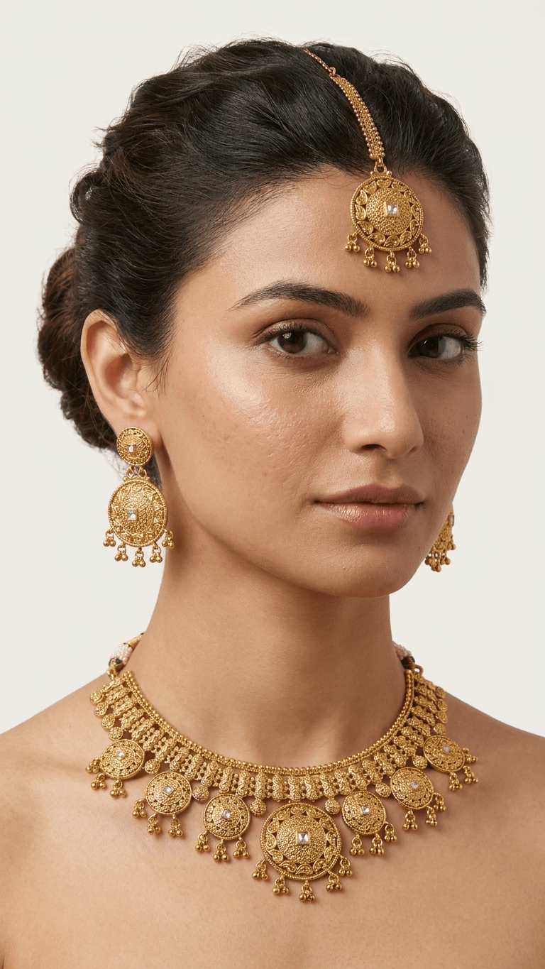 Seena Gold Set | Made - on - order - Touch Of Elegance