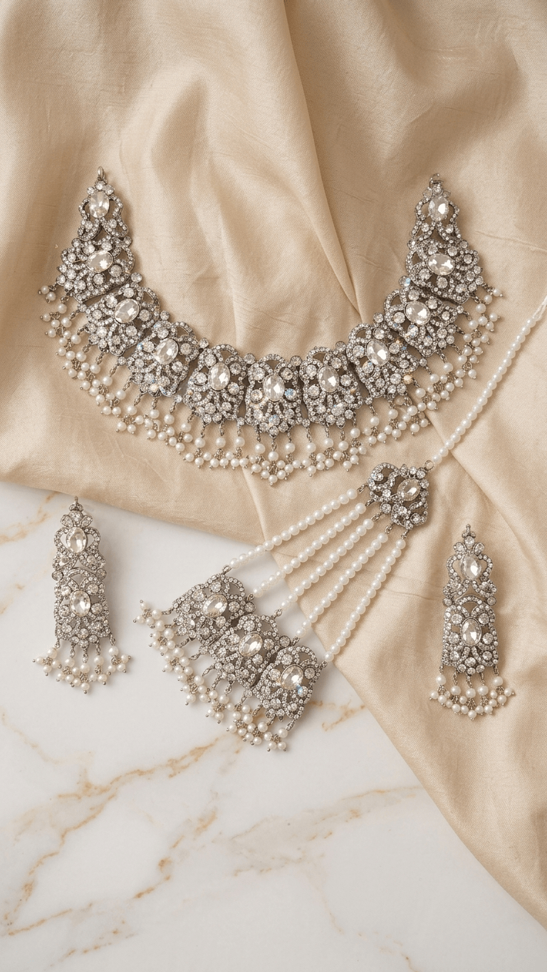 Silver Sierra Set | Ready - to - ship - Touch Of Elegance