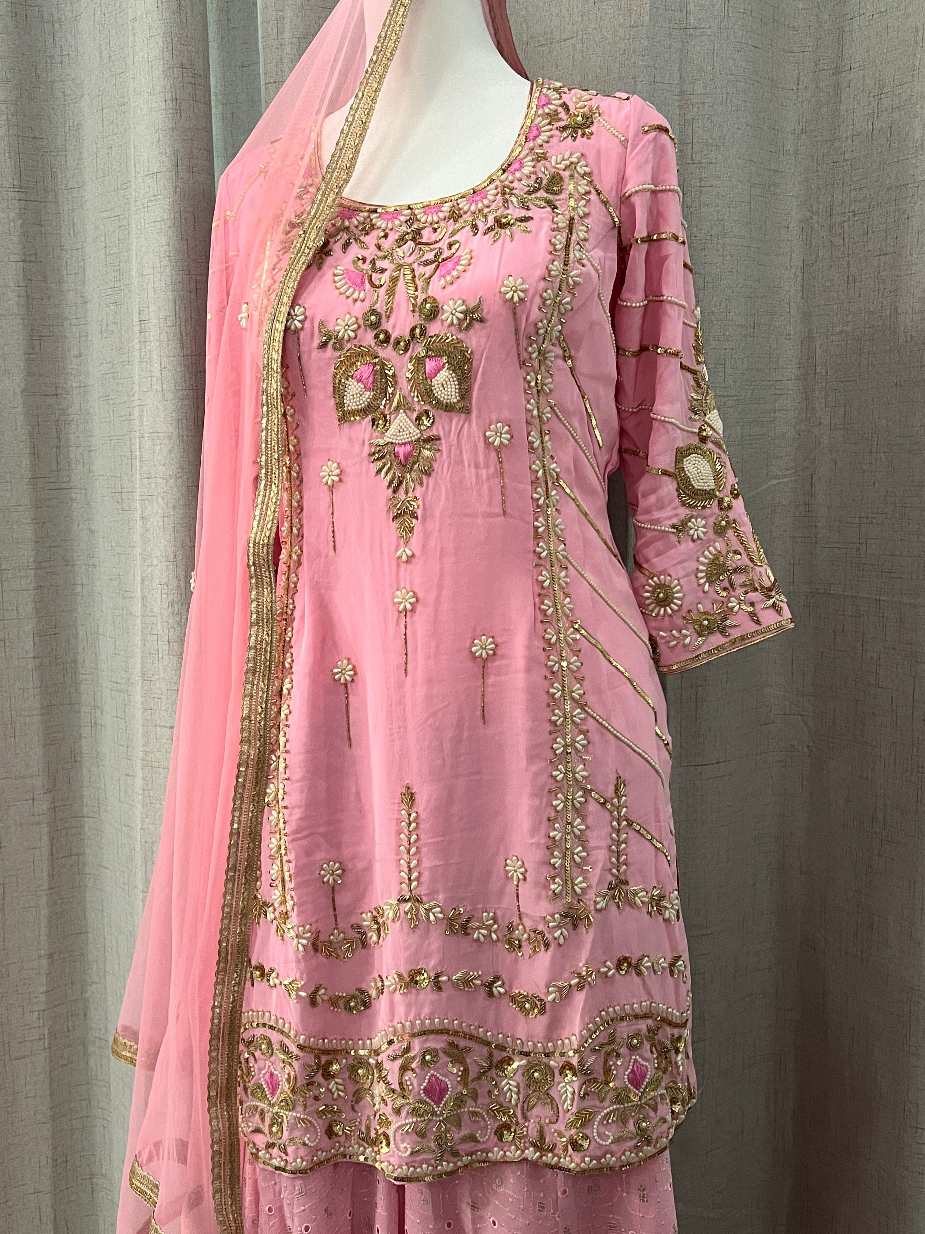 Simran Flower Suit | Made - on - order - Touch Of Elegance