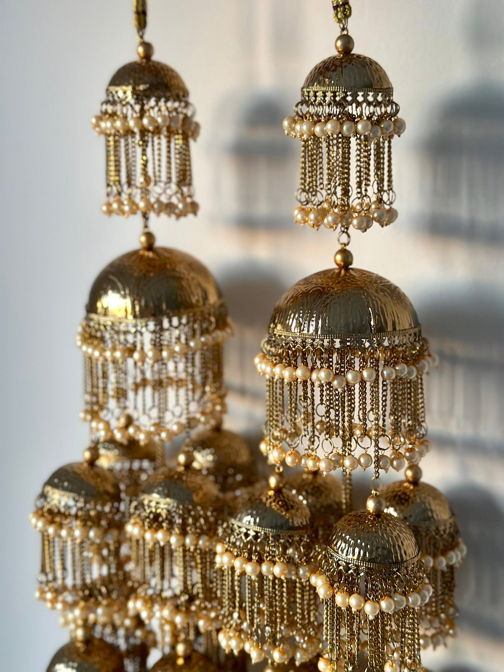 Statement Antique Gold Kaleeray | Ready - to - ship - Touch Of Elegance