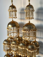 Statement Antique Gold Kaleeray | Ready - to - ship - Touch Of Elegance