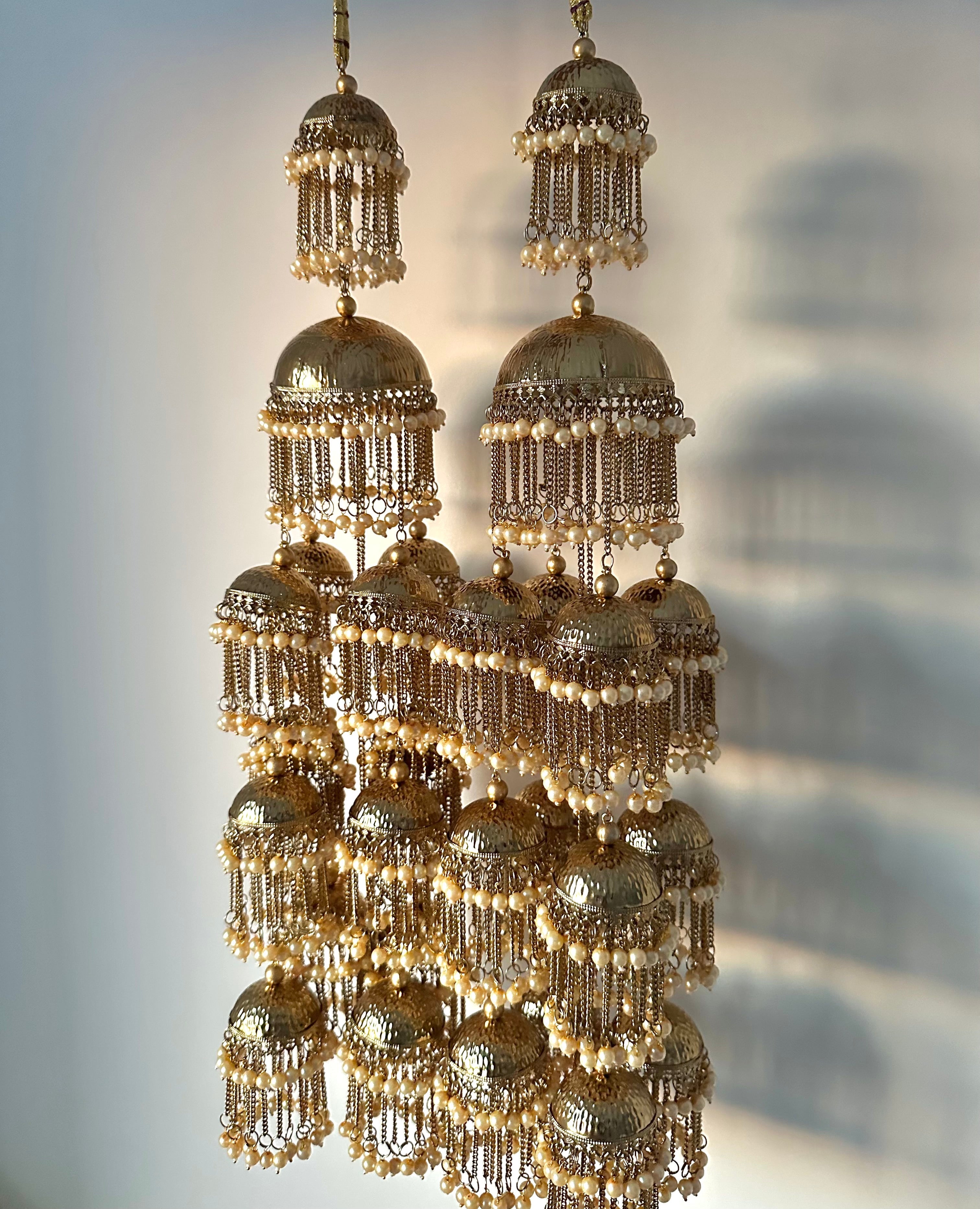 Statement Antique Gold Kaleeray | Ready - to - ship - Touch Of Elegance