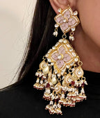 Statement Earrings & Tikka Set - Touch Of Elegance