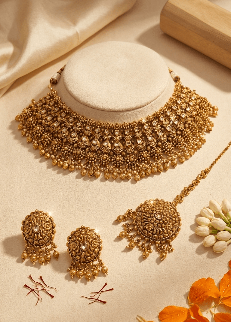 Tamanna Gold Set | Ready - to - ship - Touch Of Elegance