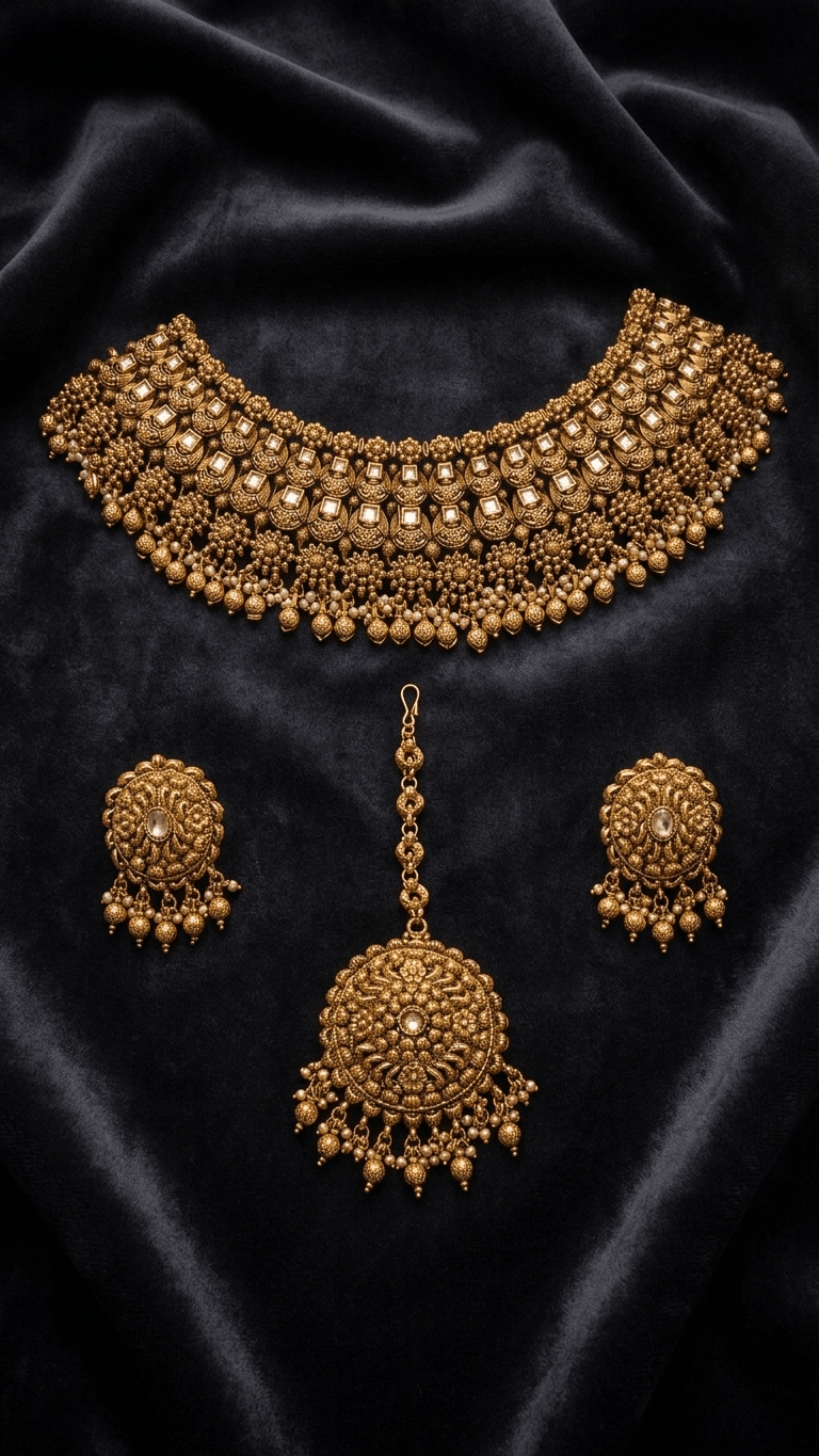 Tamanna Gold Set | Ready - to - ship - Touch Of Elegance