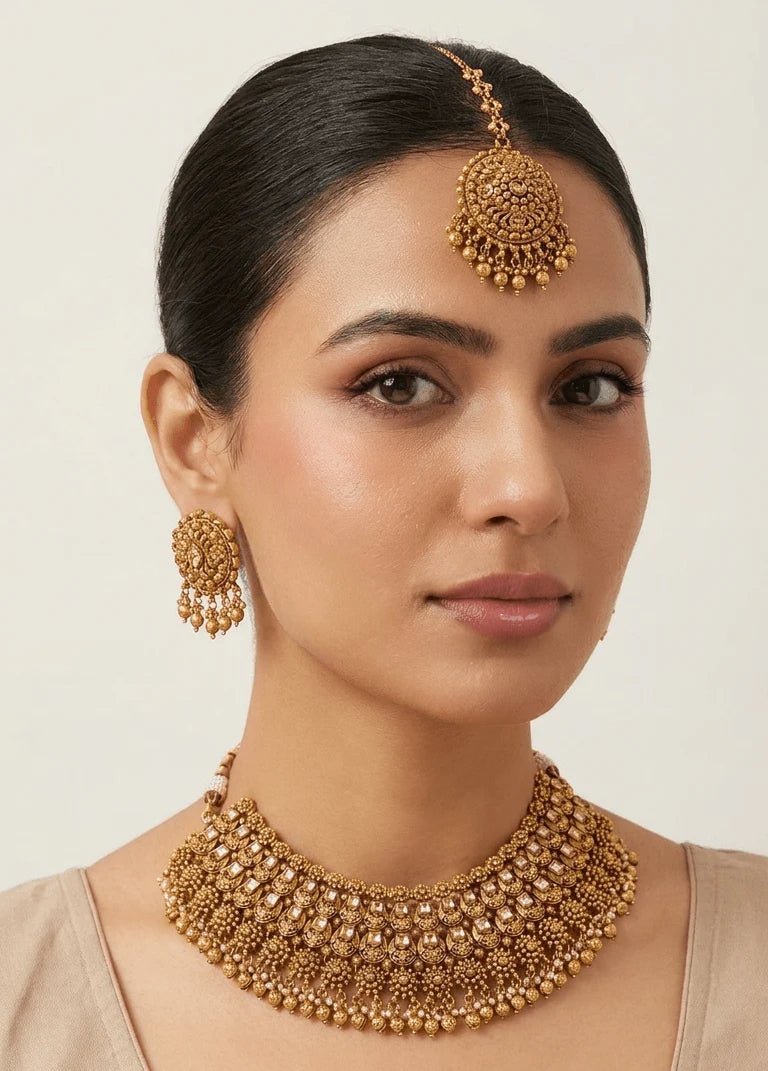 Tamanna Gold Set | Ready - to - ship - Touch Of Elegance