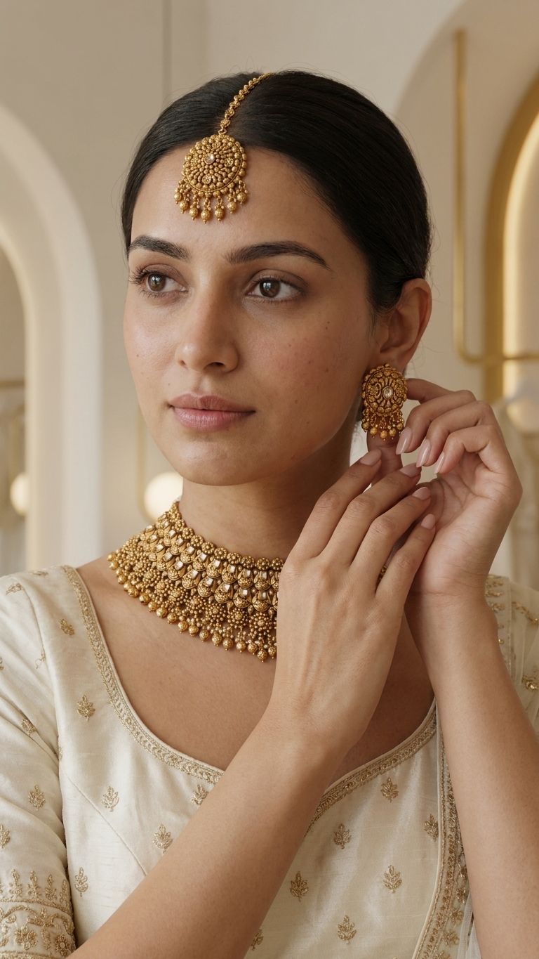 Tamanna Gold Set | Ready - to - ship - Touch Of Elegance