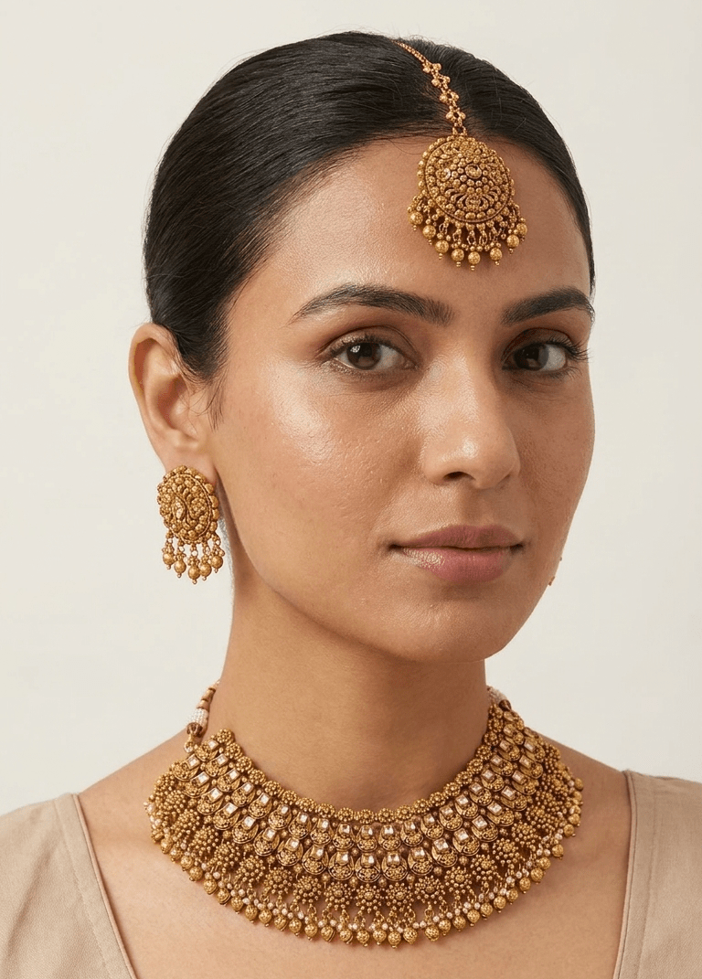 Tamanna Gold Set | Ready - to - ship - Touch Of Elegance