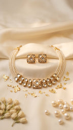 Tania Kundan Set | Ready-to-ship - Touch Of Elegance