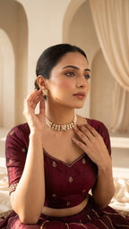 Tania Kundan Set | Ready-to-ship - Touch Of Elegance