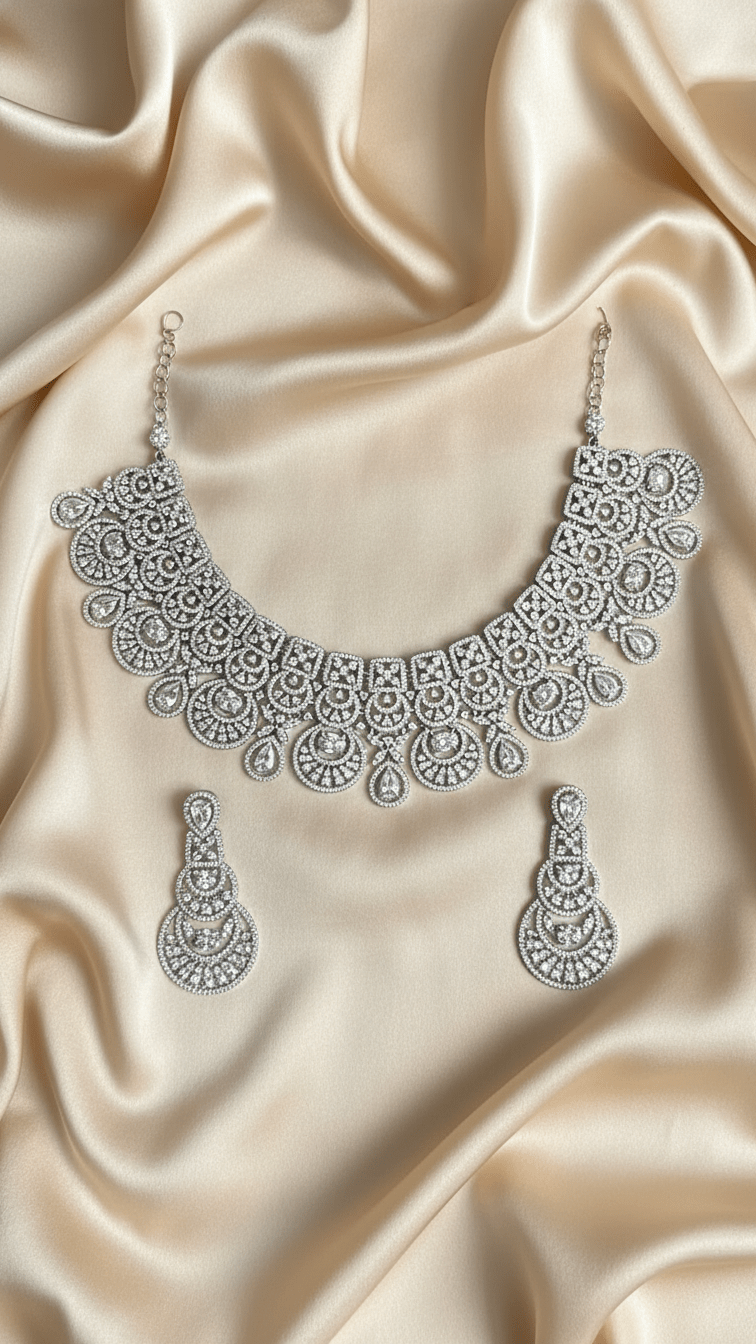 Tara American Diamond Set | Ready - to - ship - Touch Of Elegance