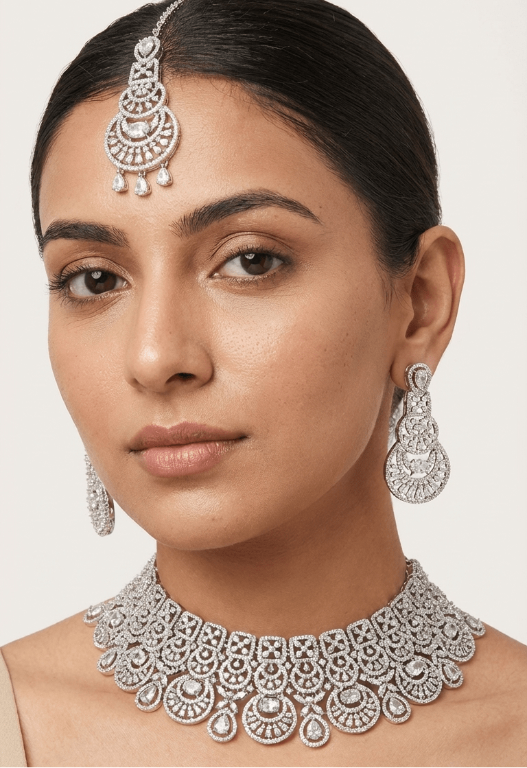 Tara American Diamond Set | Ready - to - ship - Touch Of Elegance