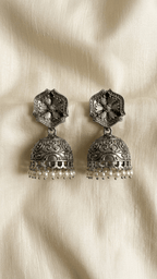 Tia Oxidized Jhumki’s | Ready - to - ship - Touch Of Elegance