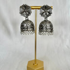 Tia Oxidized Jhumki’s | Ready - to - ship - Touch Of Elegance