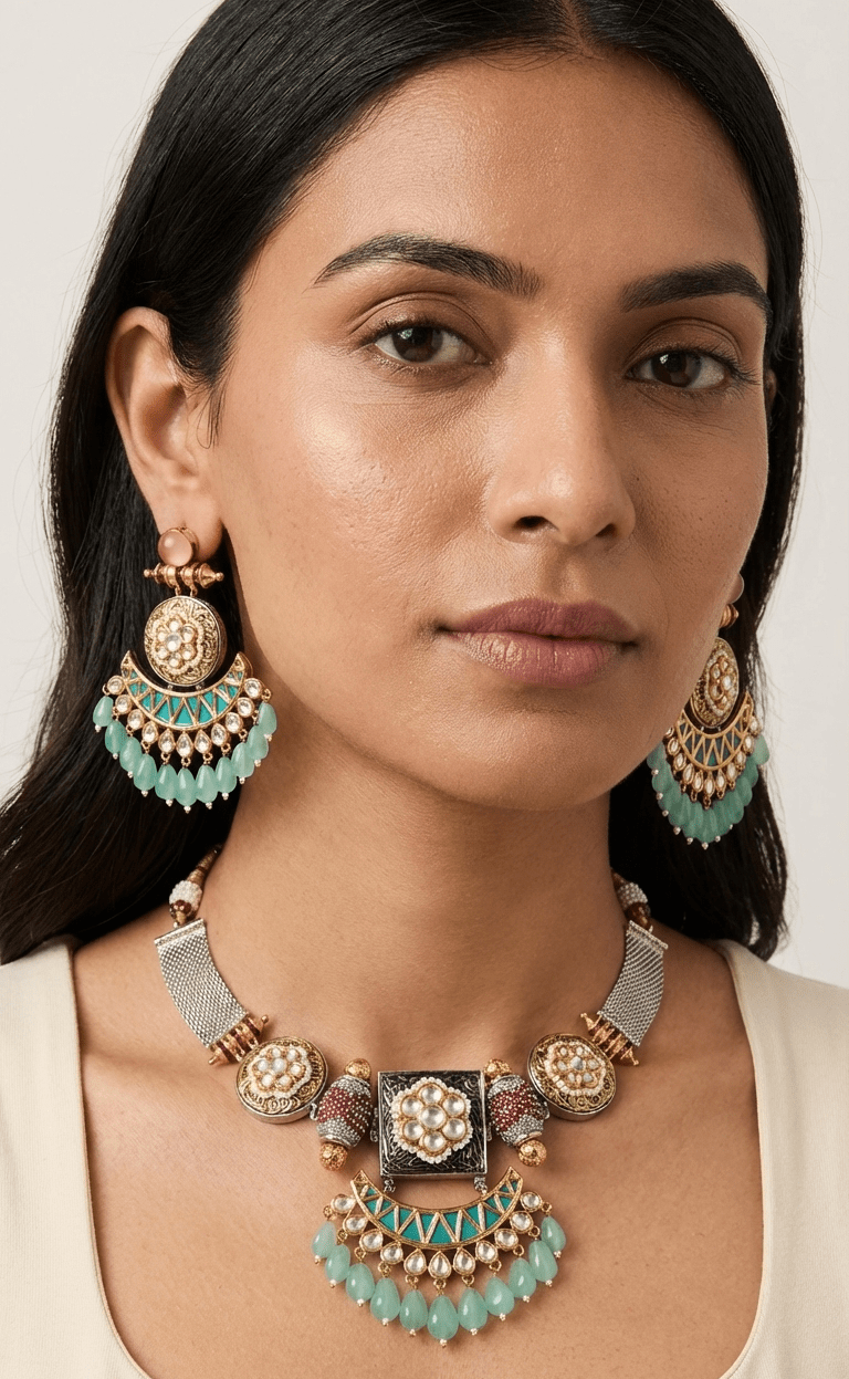 Tyana Teal Set | Ready - to - ship - Touch Of Elegance