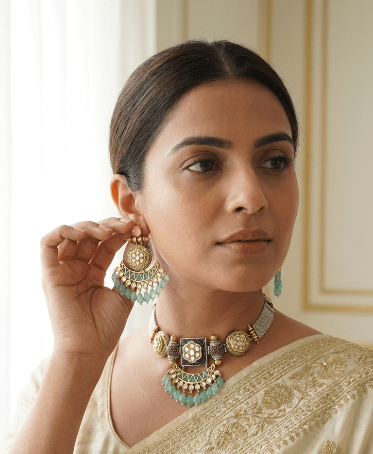 Tyana Teal Set | Ready - to - ship - Touch Of Elegance