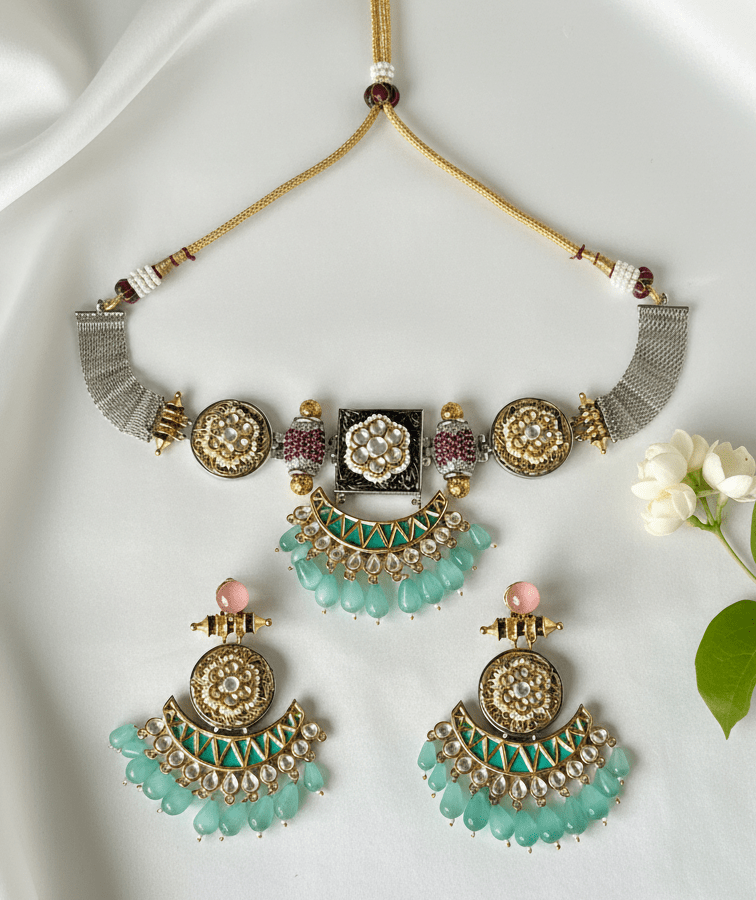 Tyana Teal Set | Ready - to - ship - Touch Of Elegance