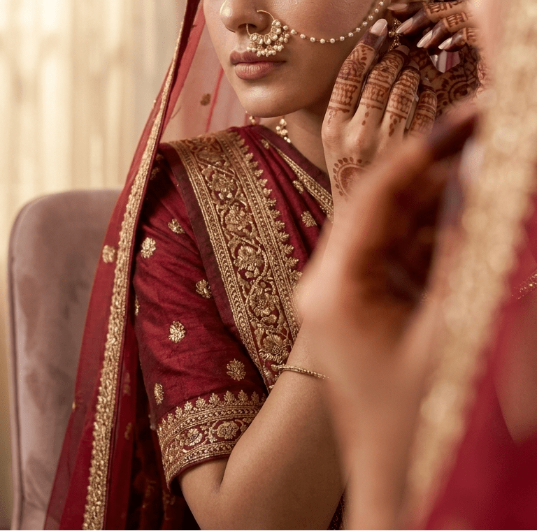 Veena Nose Ring | Ready - to - ship - Touch Of Elegance