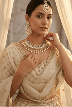 White Pearl Lotus Set | Ready-to-ship - Touch Of Elegance