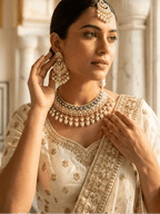 White Pearl Lotus Set | Ready-to-ship - Touch Of Elegance